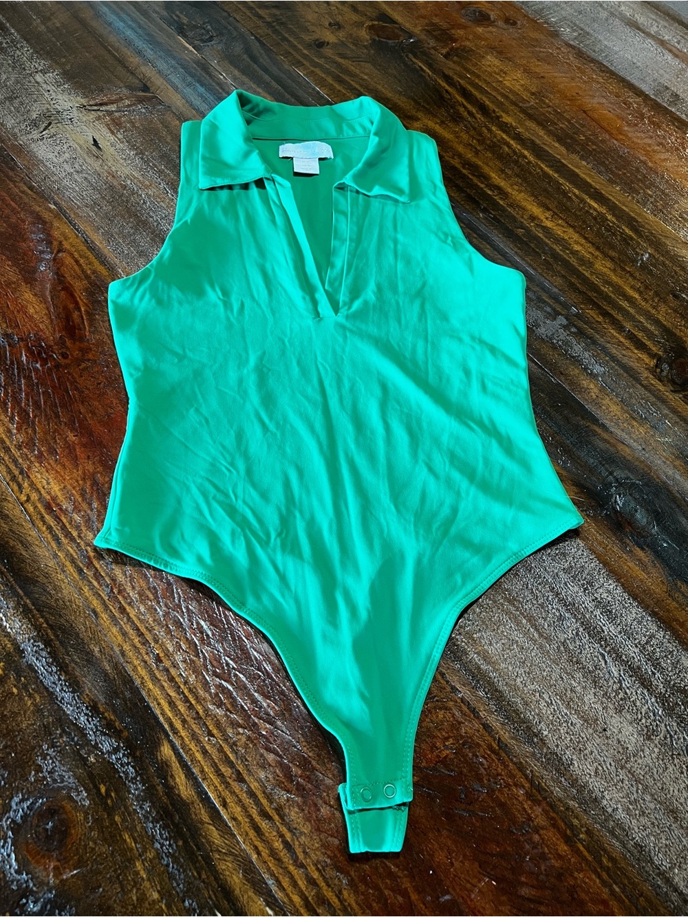 House of Harlow 1960 Sleeveless Bodysuit in Bright Green